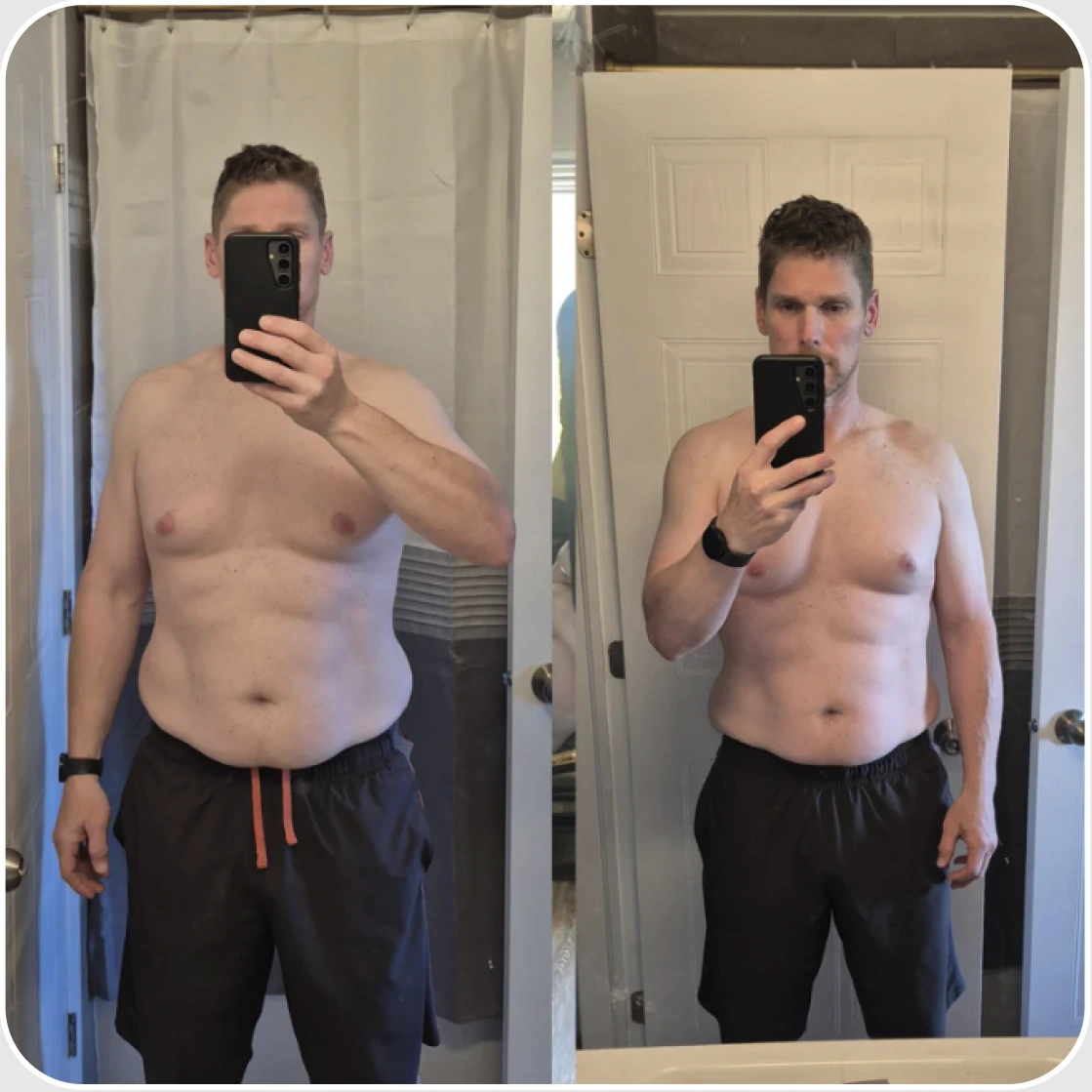 Athlete transformation 1 of 6: before and after progress photos
