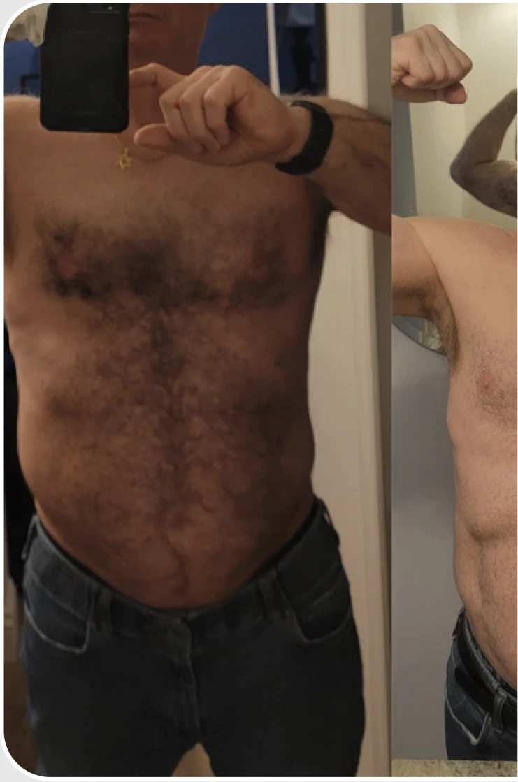 Athlete transformation 6 of 6: before and after progress photos